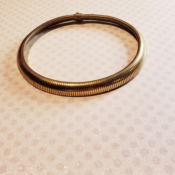 Vintage Retro Gold tone Choker Necklace - Picture 4 of 6